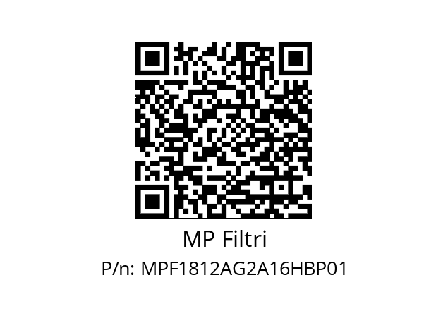  MPF-181-2-A-G2-A16-H-B-P01 MP Filtri MPF1812AG2A16HBP01