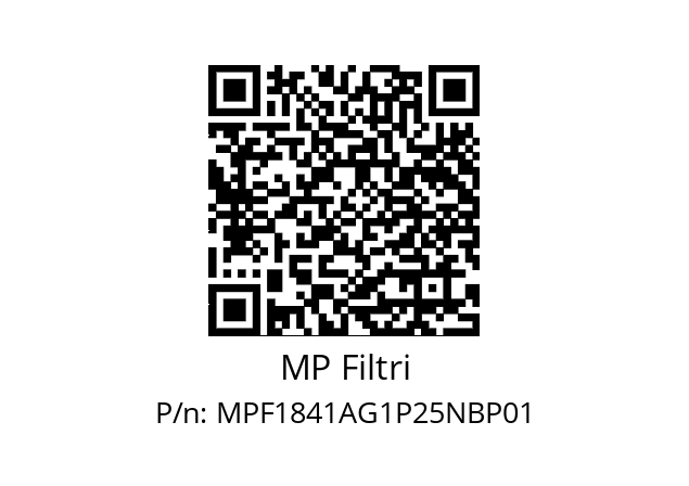  MPF-184-1-A-G1-P25-N-B-P01 MP Filtri MPF1841AG1P25NBP01