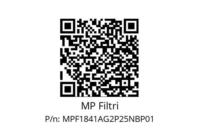  MPF-184-1-A-G2-P25-N-B-P01 MP Filtri MPF1841AG2P25NBP01