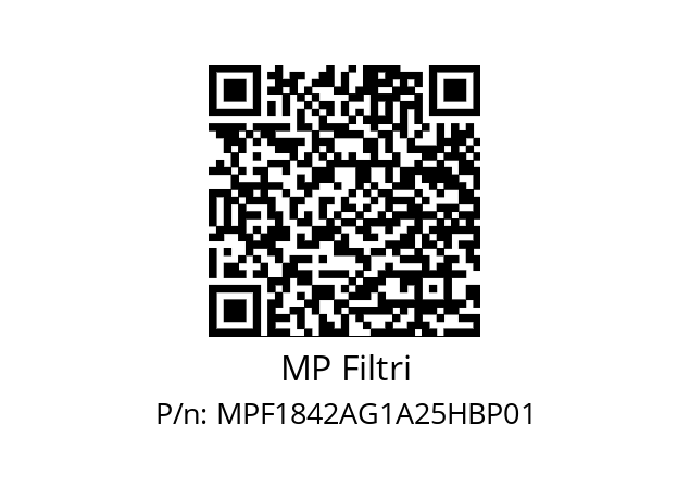  MPF-184-2-A-G1-A25-H-B-P01 MP Filtri MPF1842AG1A25HBP01