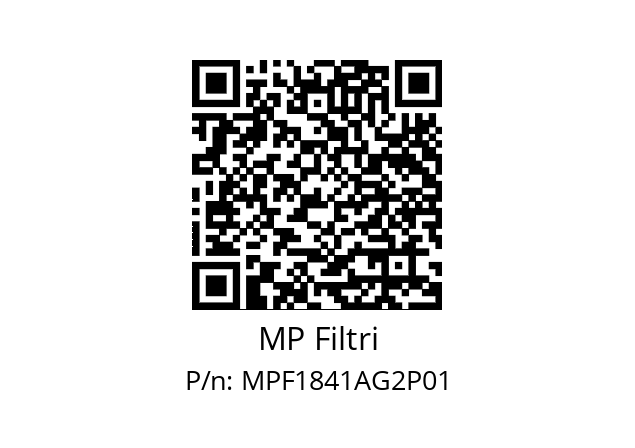  MPF-184-1-A-G2-XXX-P01 MP Filtri MPF1841AG2P01