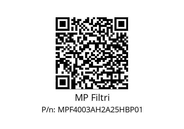  MPF-400-3-A-H2-A25-H-B-P01+T5 MP Filtri MPF4003AH2A25HBP01