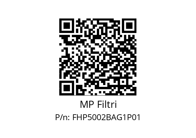  FHP-500-2-B-A-G1-XXX-P01 MP Filtri FHP5002BAG1P01