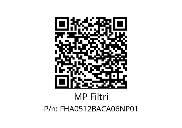  FHA-051-2-B-A-C-A06-N-P01 MP Filtri FHA0512BACA06NP01