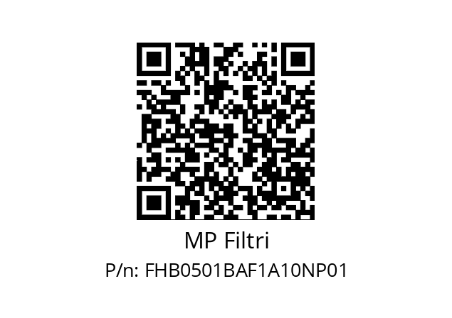  FHB-050-1-B-A-F1-A10-N-P01 MP Filtri FHB0501BAF1A10NP01