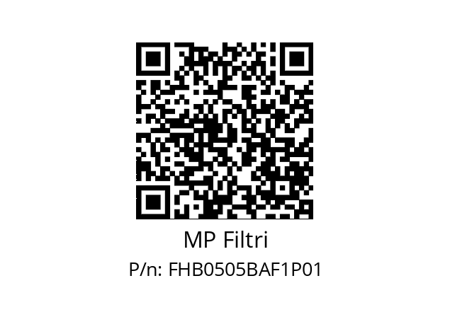  FHB-050-5-B-A-F1-XXX-P01 MP Filtri FHB0505BAF1P01