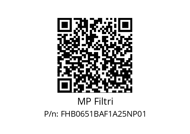  FHB-065-1-B-A-F1-A25-N-P01 MP Filtri FHB0651BAF1A25NP01