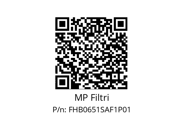  FHB-065-1-S-A-F1-XXX-P01 MP Filtri FHB0651SAF1P01