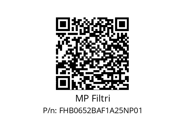  FHB-065-2-B-A-F1-A25-N-P01 MP Filtri FHB0652BAF1A25NP01