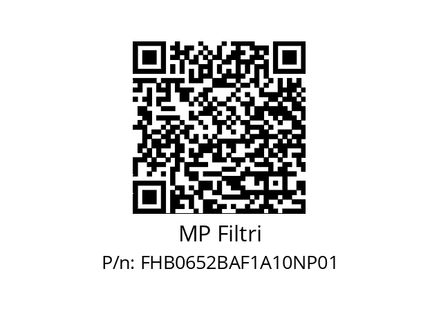  FHB-065-2-B-A-F1-A10-N-P01 MP Filtri FHB0652BAF1A10NP01