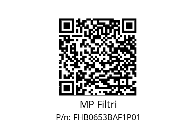  FHB-065-3-B-A-F1-XXX-P01 MP Filtri FHB0653BAF1P01