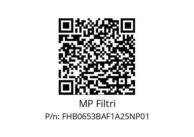  FHB-065-3-B-A-F1-A25-N-P01 MP Filtri FHB0653BAF1A25NP01