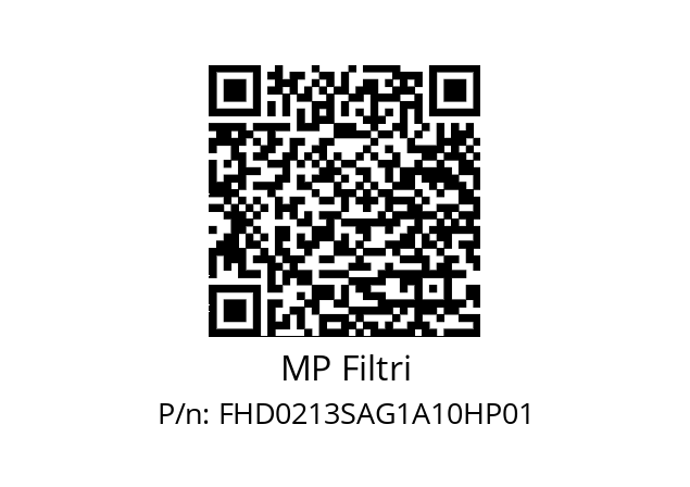  FHD-021-3-S-A-G1-A10-H-P01 MP Filtri FHD0213SAG1A10HP01