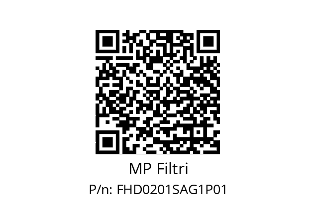  FHD-020-1-S-A-G1-XXX-P01 MP Filtri FHD0201SAG1P01