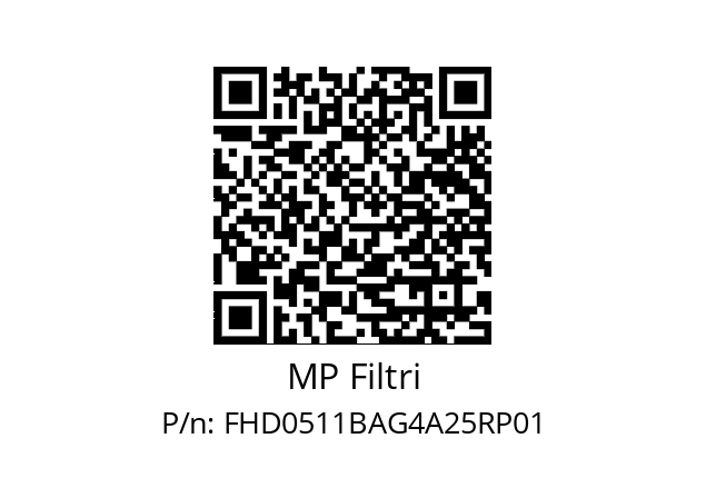  FHD-051-1-B-A-G4-A25-R-P01 MP Filtri FHD0511BAG4A25RP01