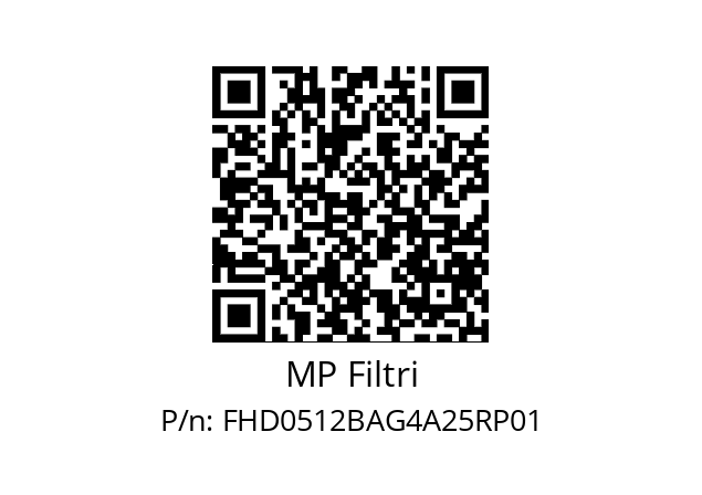  FHD-051-2-B-A-G4-A25-R-P01 MP Filtri FHD0512BAG4A25RP01