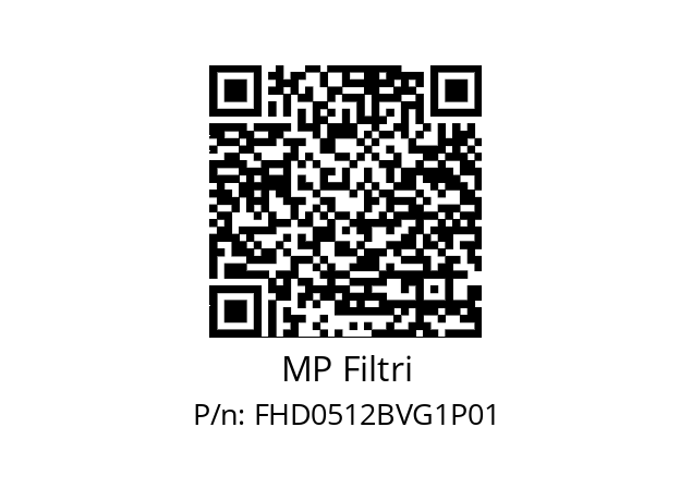  FHD-051-2-B-V-G1-XXX-P01-S MP Filtri FHD0512BVG1P01