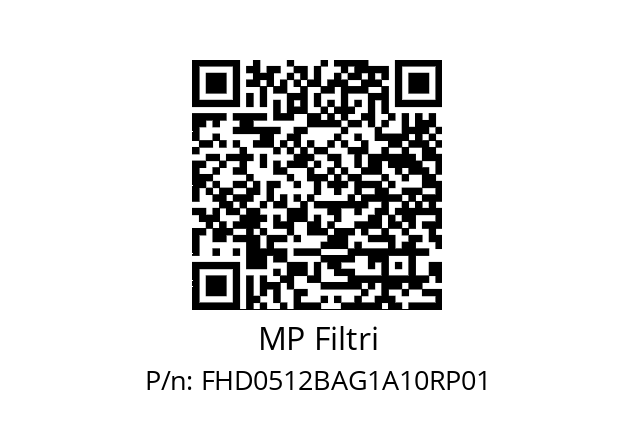  FHD-051-2-B-A-G1-A10-R-P01 MP Filtri FHD0512BAG1A10RP01