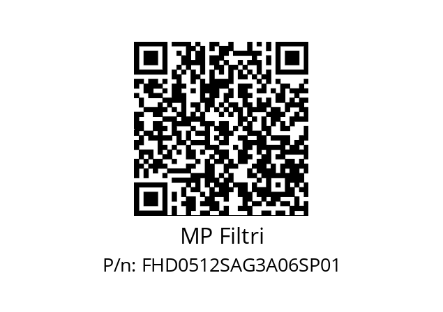  FHD-051-2-S-A-G3-A06-S-P01 MP Filtri FHD0512SAG3A06SP01