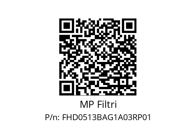  FHD-051-3-B-A-G1-A03-R-P01 MP Filtri FHD0513BAG1A03RP01