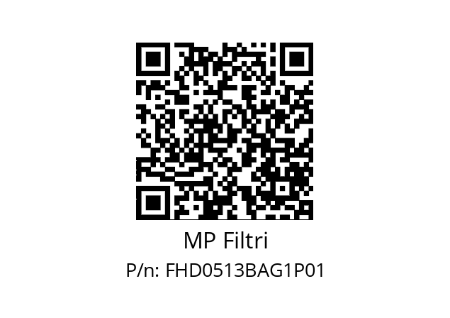  FHD-051-3-B-A-G1-XXX-P01 MP Filtri FHD0513BAG1P01