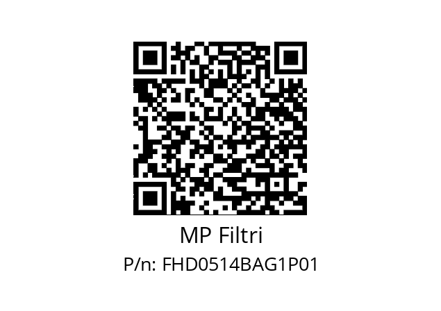  FHD-051-4-B-A-G1-XXX-P01 MP Filtri FHD0514BAG1P01