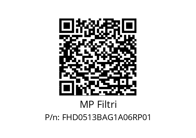  FHD-051-3-B-A-G1-A06-R-P01 MP Filtri FHD0513BAG1A06RP01