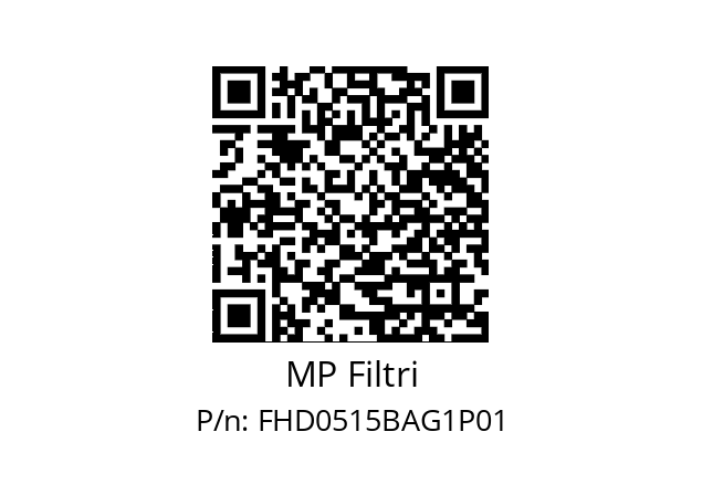  FHD-051-5-B-A-G1-XXX-P01 MP Filtri FHD0515BAG1P01