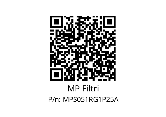  MPS-051-R-G1-P25-A MP Filtri MPS051RG1P25A