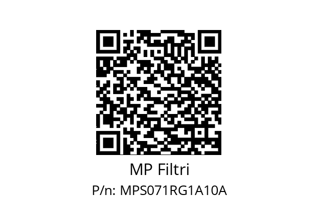  MPS-071-R-G1-A10-A MP Filtri MPS071RG1A10A