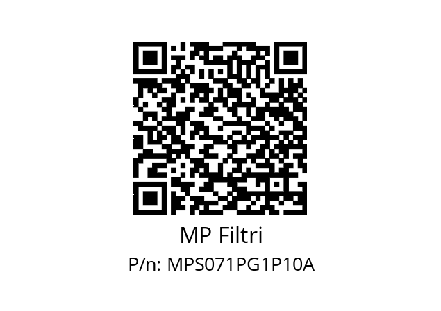  MPS-071-P-G1-P10-A MP Filtri MPS071PG1P10A