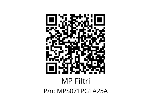  MPS-071-P-G1-A25-A MP Filtri MPS071PG1A25A