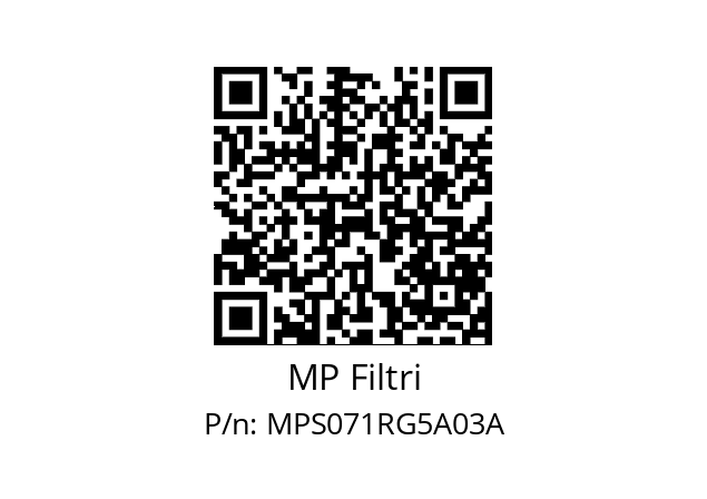  MPS-071-R-G5-A03-A MP Filtri MPS071RG5A03A