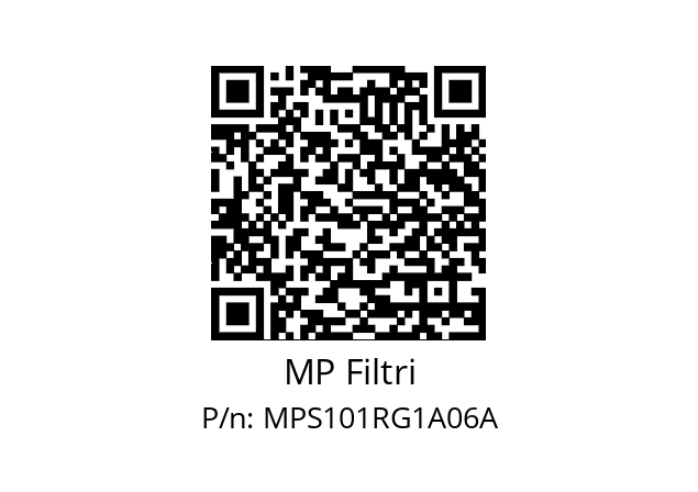  MPS-101-R-G1-A06-A MP Filtri MPS101RG1A06A