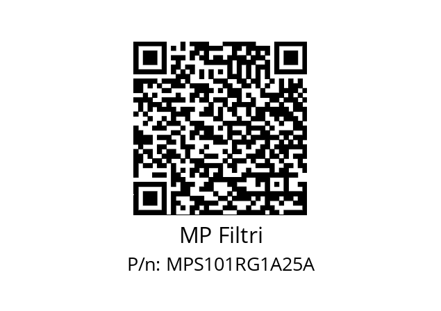  MPS-101-R-G1-A25-A MP Filtri MPS101RG1A25A