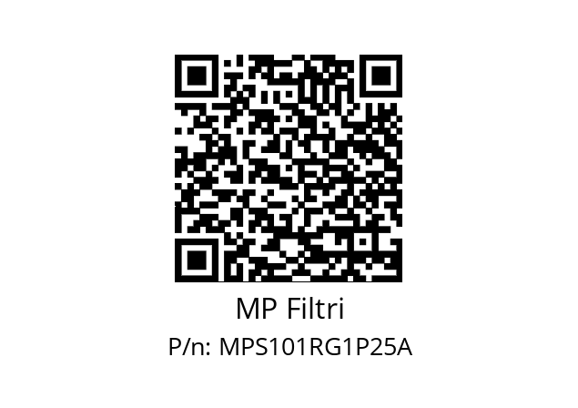  MPS-101-R-G1-P25-A MP Filtri MPS101RG1P25A