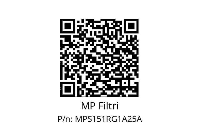  MPS-151-R-G1-A25-A MP Filtri MPS151RG1A25A