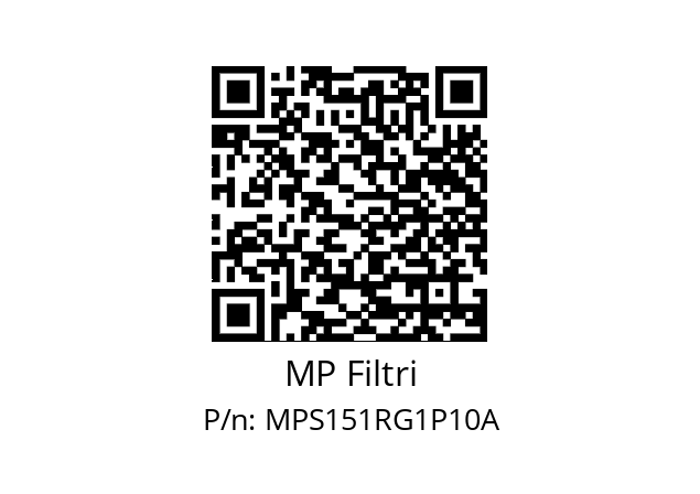  MPS-151-R-G1-P10-A MP Filtri MPS151RG1P10A