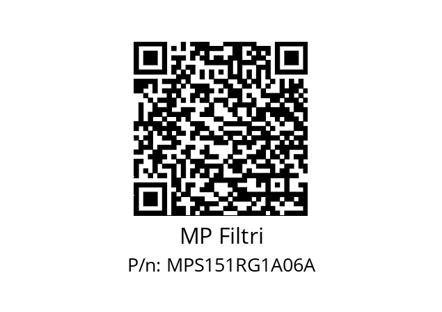  MPS-151-R-G1-A06-A MP Filtri MPS151RG1A06A