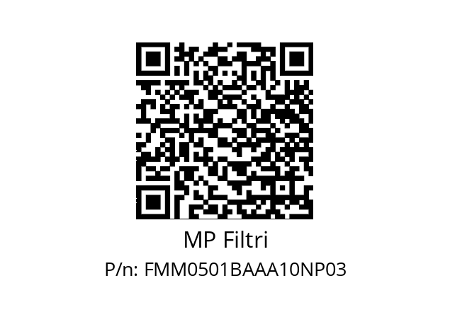  FMM-050-1-B-A-A-A10-N-P03 MP Filtri FMM0501BAAA10NP03