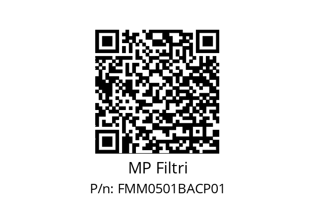  FMM-050-1-B-A-C-XXX-P01 MP Filtri FMM0501BACP01