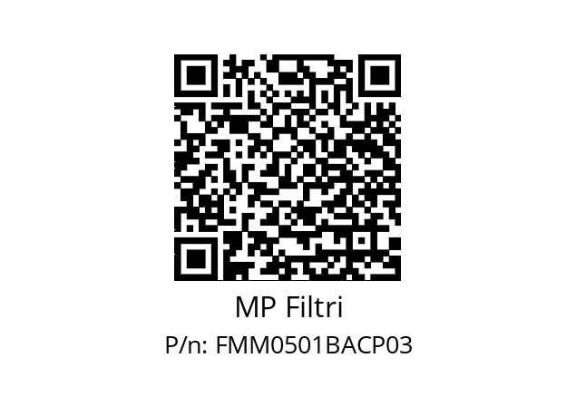  FMM-050-1-B-A-C-XXX-P03 MP Filtri FMM0501BACP03