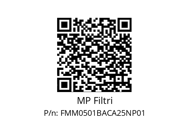  FMM-050-1-B-A-C-A25-N-P01 MP Filtri FMM0501BACA25NP01