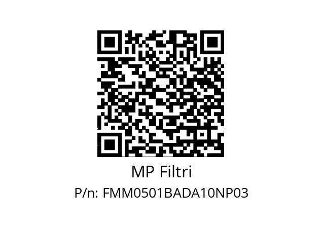  FMM-050-1-B-A-D-A10-N-P03 MP Filtri FMM0501BADA10NP03