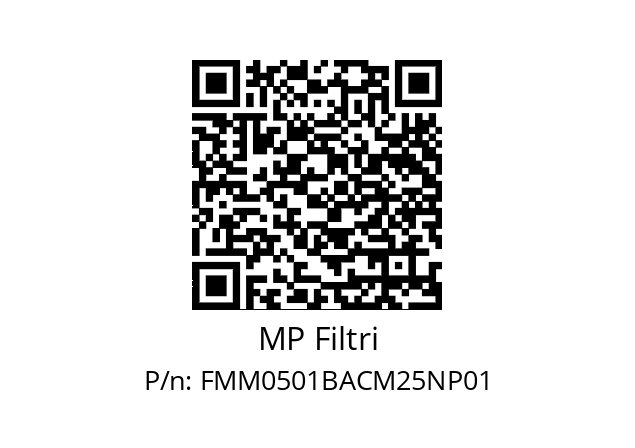  FMM-050-1-B-A-C-M25-N-P01 MP Filtri FMM0501BACM25NP01