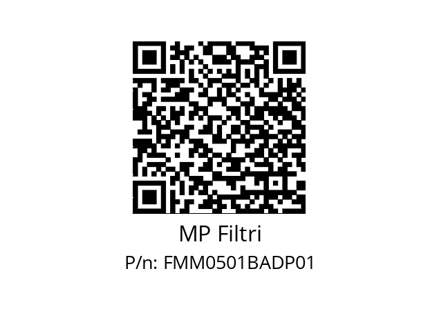  FMM-050-1-B-A-D-XXX-P01 MP Filtri FMM0501BADP01