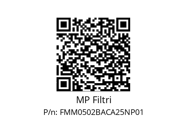  FMM-050-2-B-A-C-A25-N-P01 MP Filtri FMM0502BACA25NP01