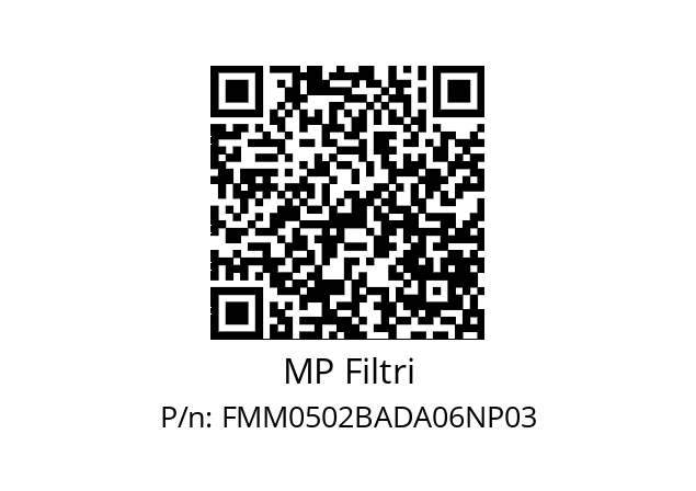  FMM-050-2-B-A-D-A06-N-P03 MP Filtri FMM0502BADA06NP03