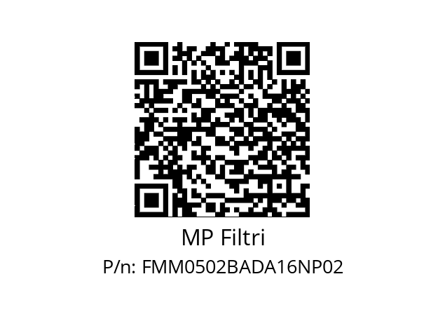  FMM-050-2-B-A-D-A16-N-P02 MP Filtri FMM0502BADA16NP02