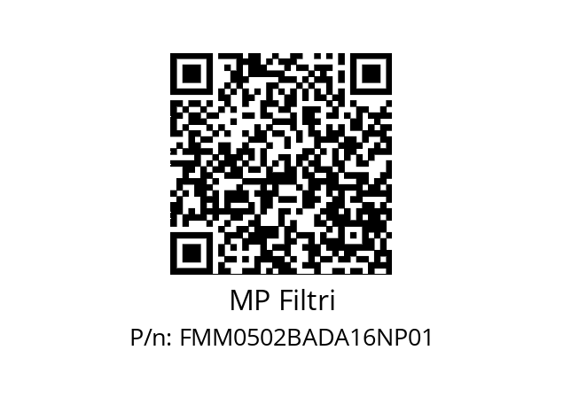  FMM-050-2-B-A-D-A16-N-P01 MP Filtri FMM0502BADA16NP01